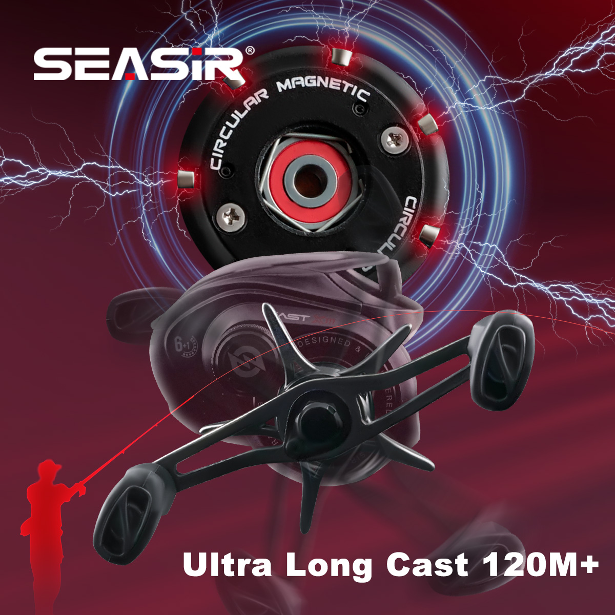 SEASIR CAST-X3 Baitcasting Ree - огляд і ціна Abu Garcia Reel Max