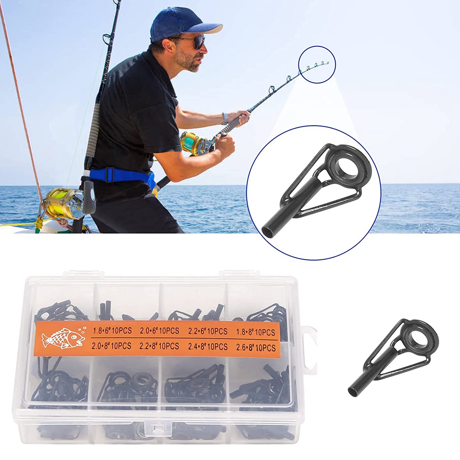 A69P-80 Pieces Fishing Rod Tip - огляд і ціна Fishing Rod Tip Replacement
