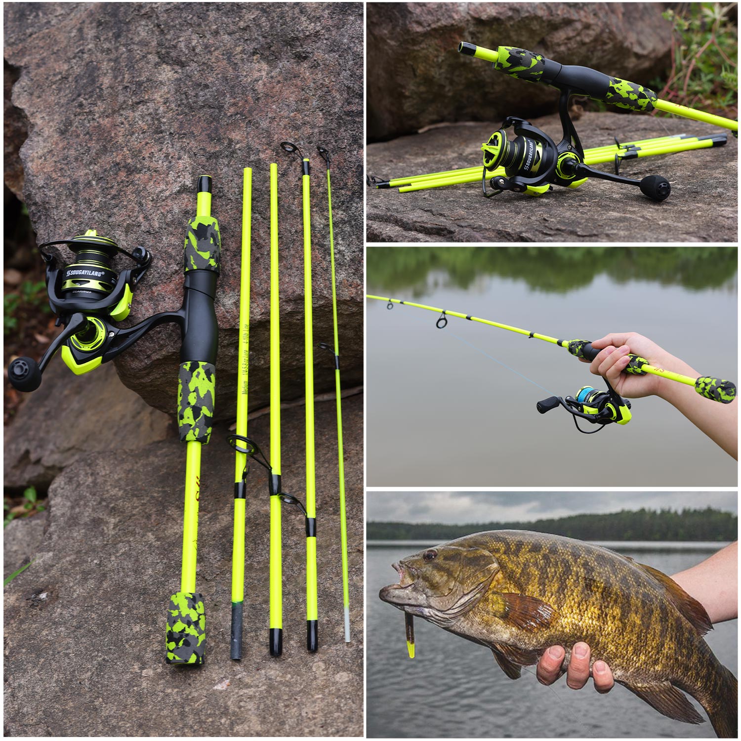 Sougayilang Spinning Fishing C - огляд і ціна Fishing Rod Carbon Fiber